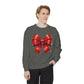Bow Charm Valentines Unisex Comfort Colors Garment-Dyed Sweatshirt