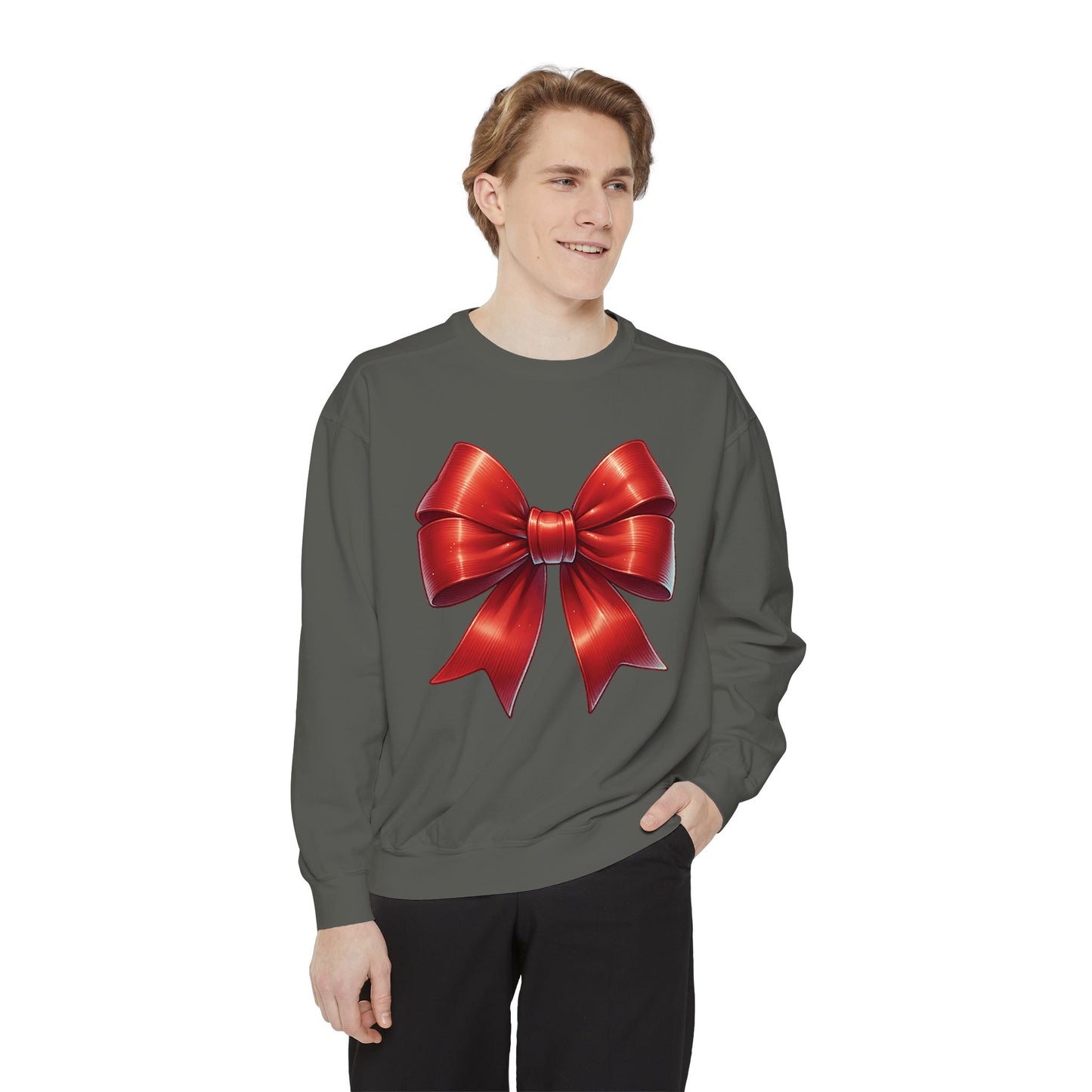Bow Charm Valentines Unisex Comfort Colors Garment-Dyed Sweatshirt