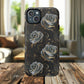 Midnight Bloom Tough iPhone Magnetic Cases,  iPhone 14, iPhone 15, iPhone 16, Pro, Pro Max, Plus MagSafe Case, Protective Tech Accessories, Gift for Her, Floral Design