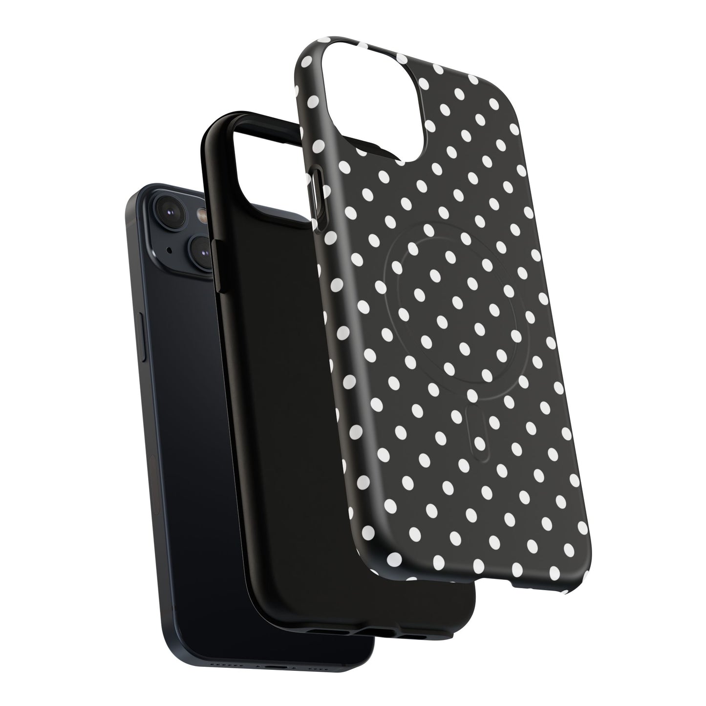 Polka Dot Tough iPhone Magnetic Case, Stylish iPhone Cover for Protection, Unique Gift for Birthdays, Holidays, Tech Lovers