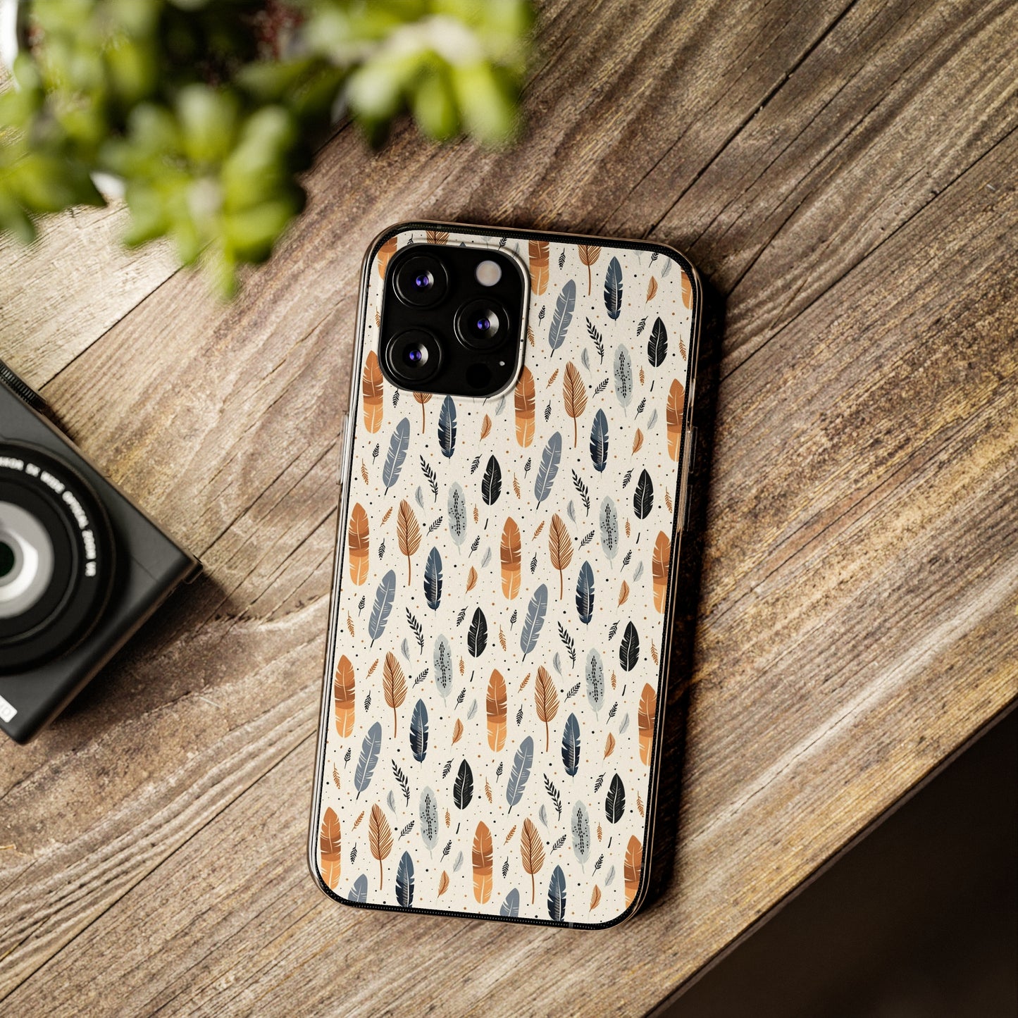 Whispering Feathers Soft iPhone, Google and Samsung Cases