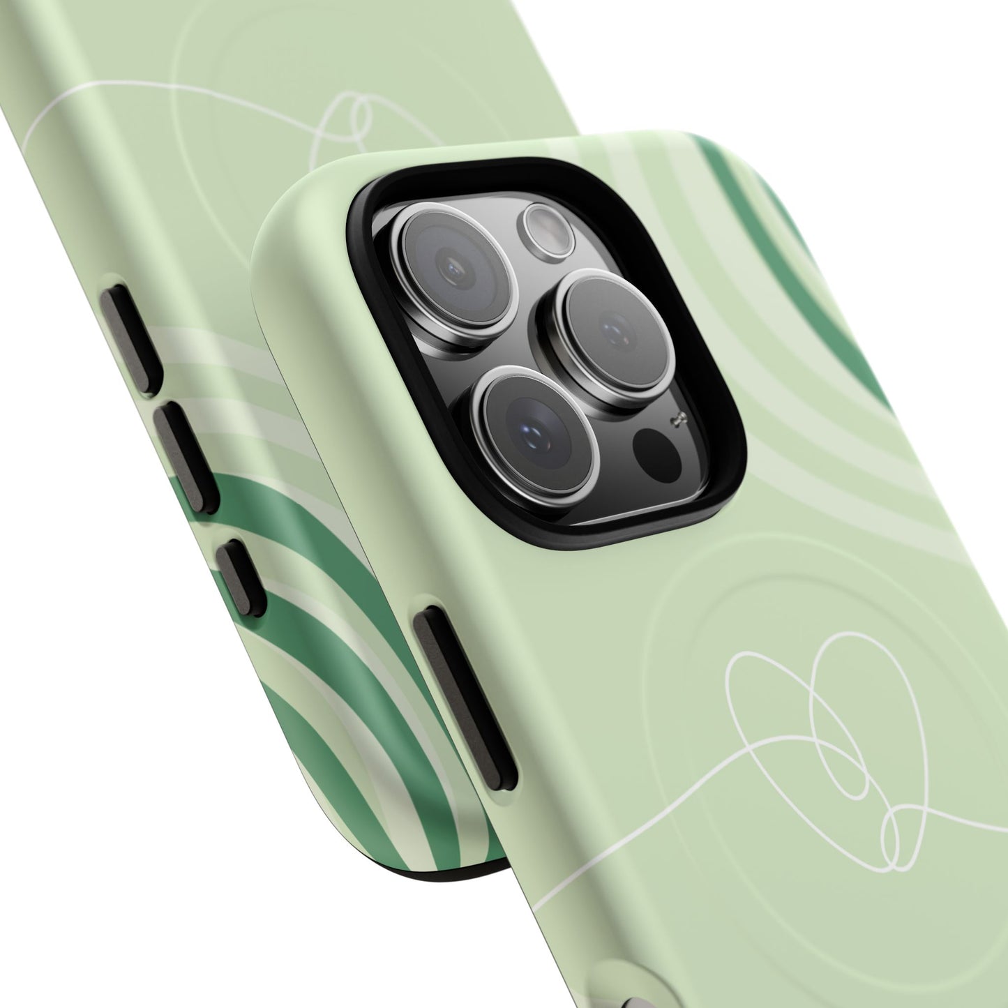 Loving Lines Tough iPhone Magnetic Cases, Eco-Friendly Gift, Birthday Present, iPhone 14, iPhone 15, iPhone 16, Pro, Pro Max, Plus MagSafe Protection Case.