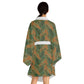 Brown Tropical Bliss Serenity Kimono Robe (AOP)