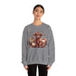 Autumn Highland Cow Charm Unisex Heavy Blend™ Crewneck Sweatshirt