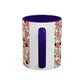 Heart Patterned Coffee Mug - Colorful Love Design, Perfect for Gifts & Celebrations