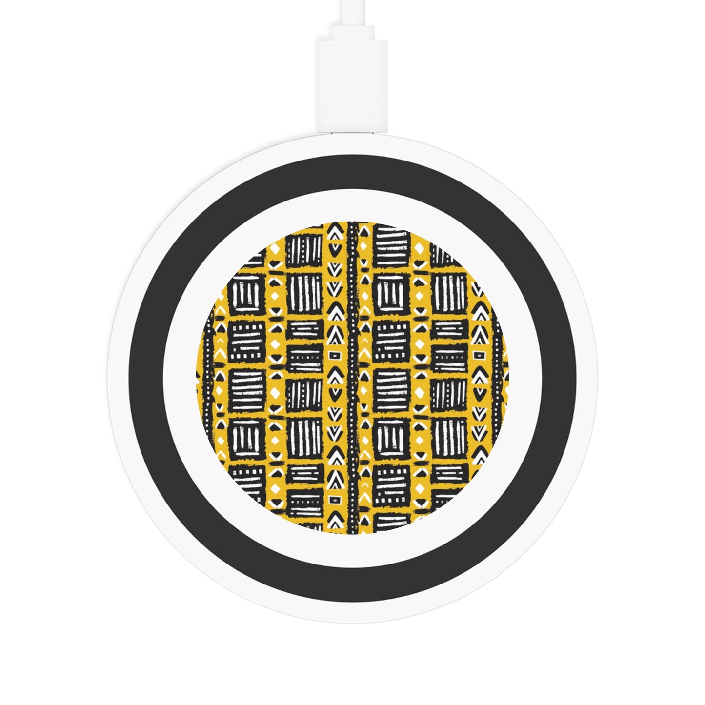Tribal Vibes Stylish Wireless Charging Pad - Modern Geometric Design