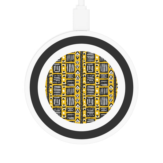 Tribal Vibes Stylish Wireless Charging Pad - Modern Geometric Design