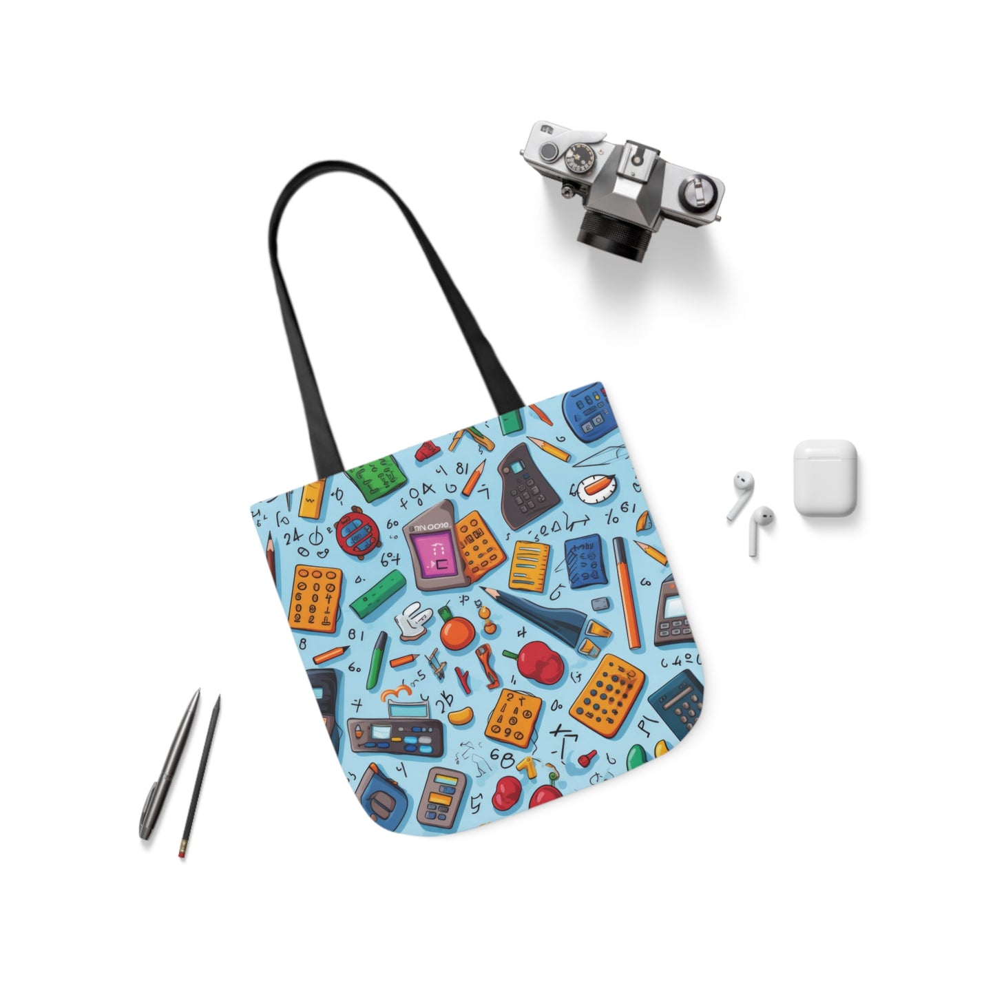 Blue Academic Adventures Canvas Tote Bag