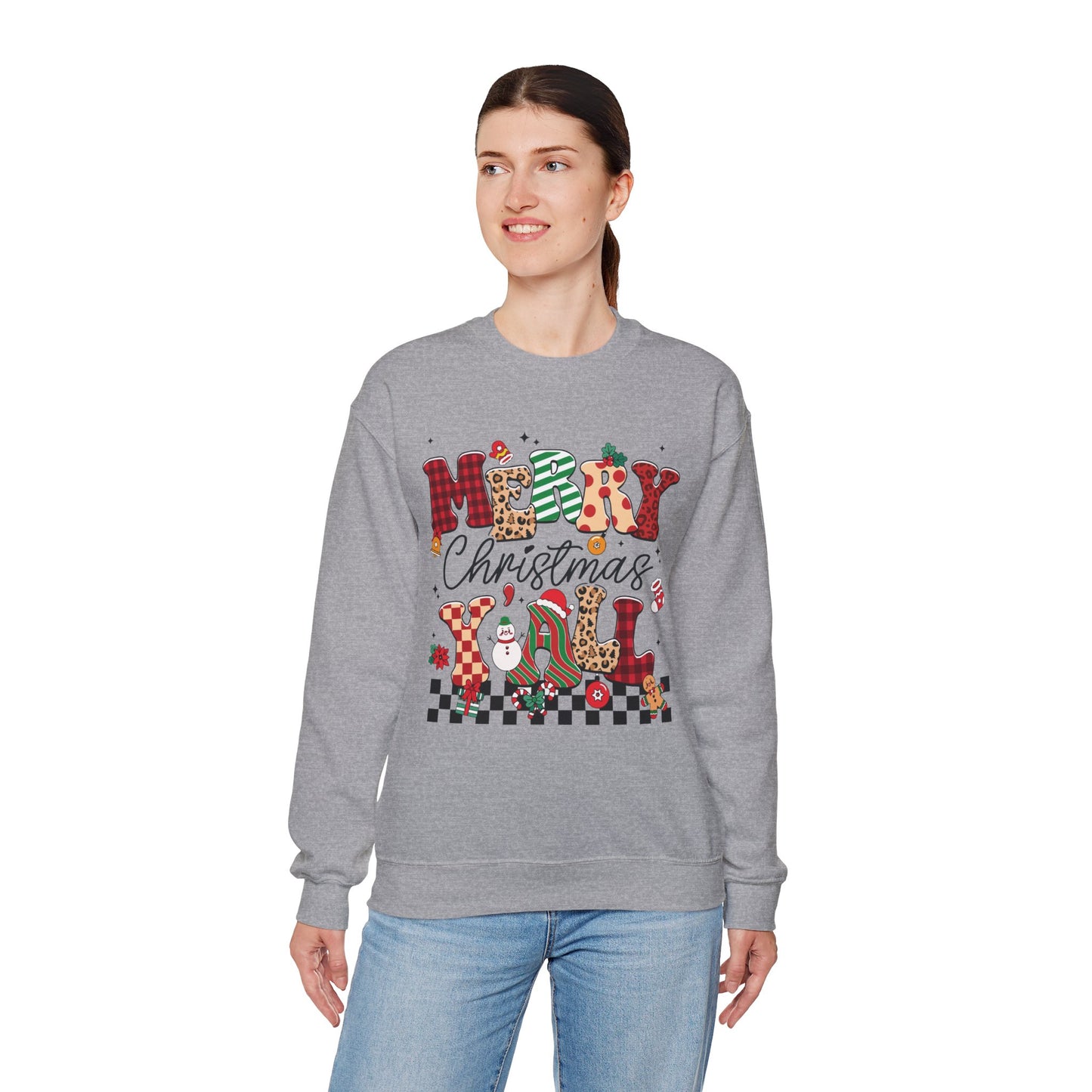 Merry Christmas Unisex Heavy Blend™ Crewneck Sweatshirt
