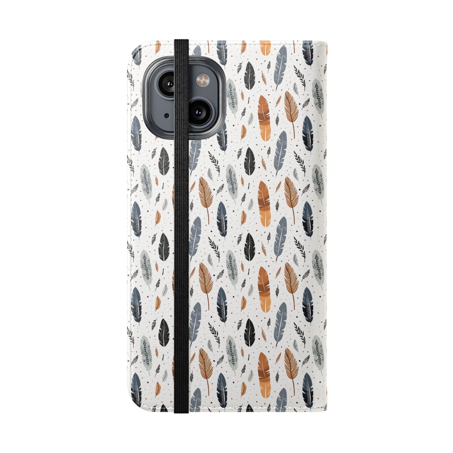 Whispering Feathers iPhone and Samsung Flip Cases