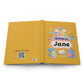Personalized Kids Yellow Hardcover Notebook — "This Belongs to [Name]" Cute School Notebook/Back to School.