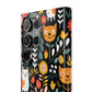 Whimsical Feline Garden Slim Cases for iPhone and Samsung Phones