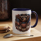 4th of July Eagle Coffee Mug — Patriotic American Flag Accent Mug (11/15oz)