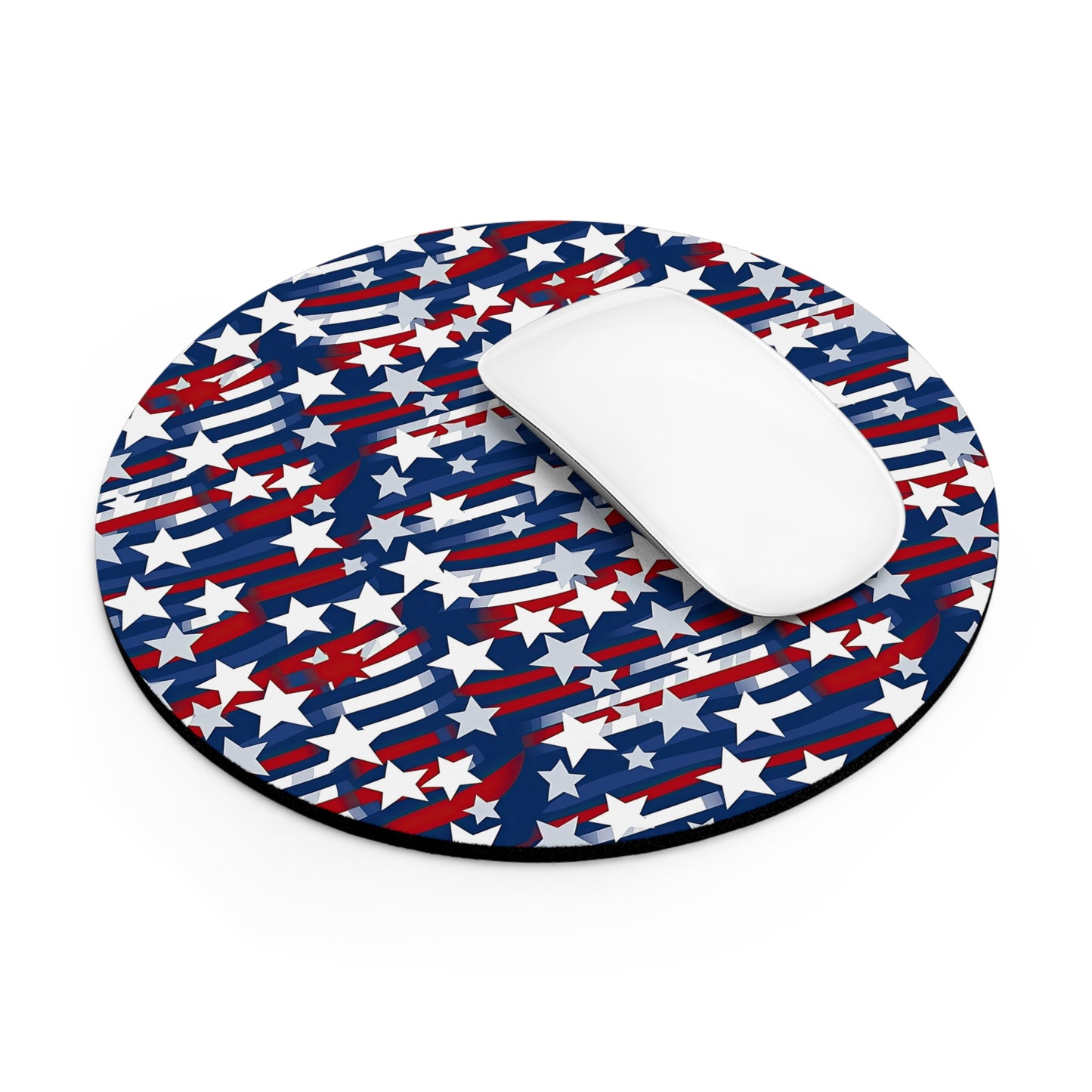 Patriotic Waves Mouse Pad - Perfect for Holiday Gifting & Workspaces