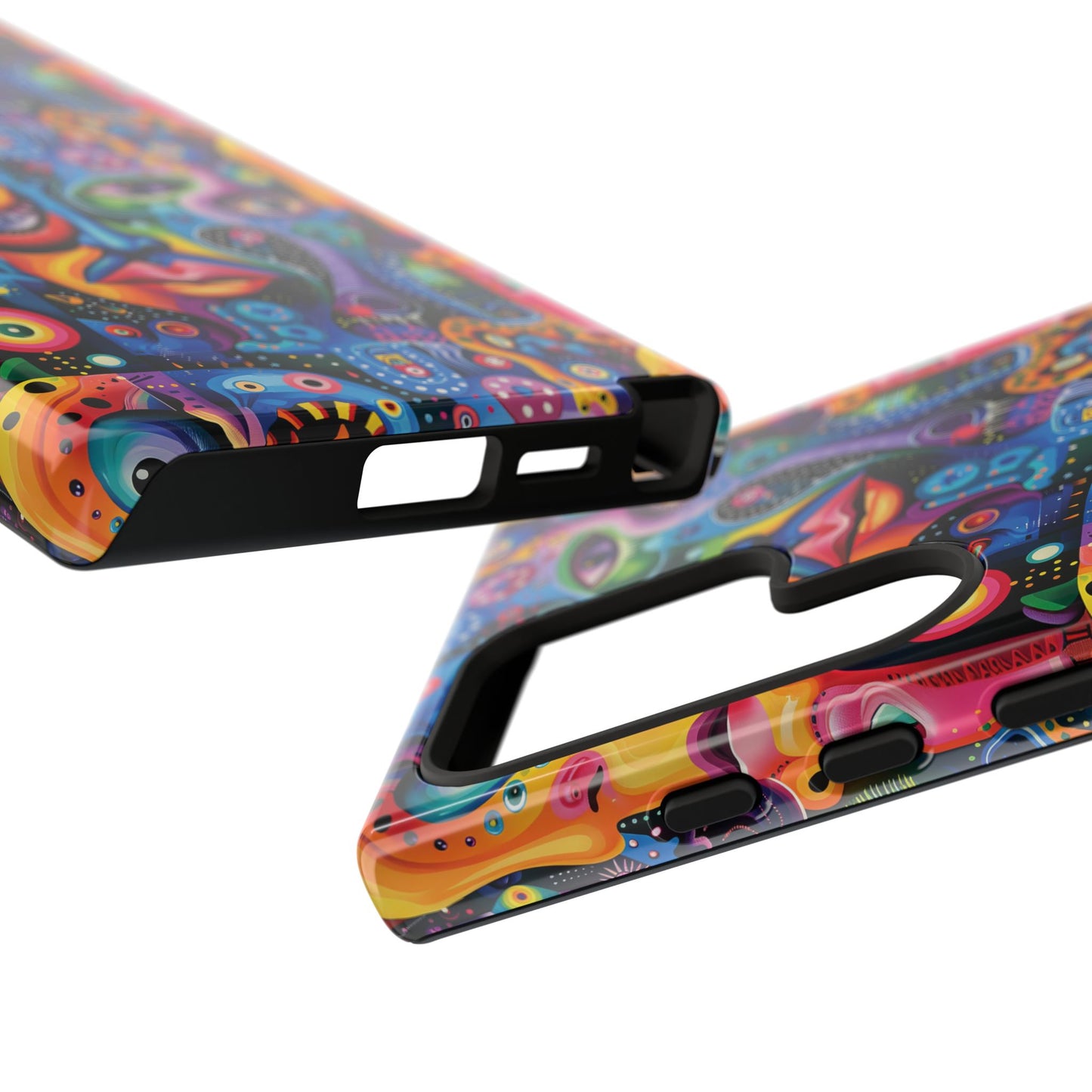 Psychedelic Visions Vibrant Samsung, iPhone and Google Pixel Phone Cases - Colorful Artistic Design