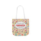 Personalized Doodle Daydream Composition Book Inspired Canvas Tote Bag with Colorful Straps, Cute School Bag, Eco-Friendly Tote, Back to School Shopping Bag, Teacher Gift Idea