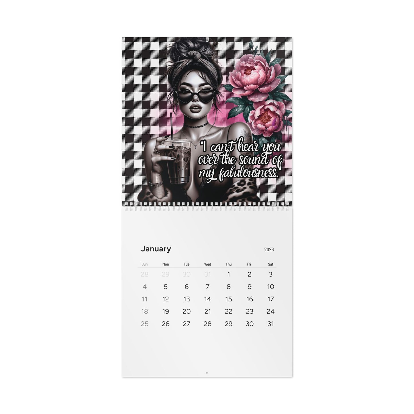 365 Days of Sass Wall Calendar — Bold & Brilliant Attitude (2026)