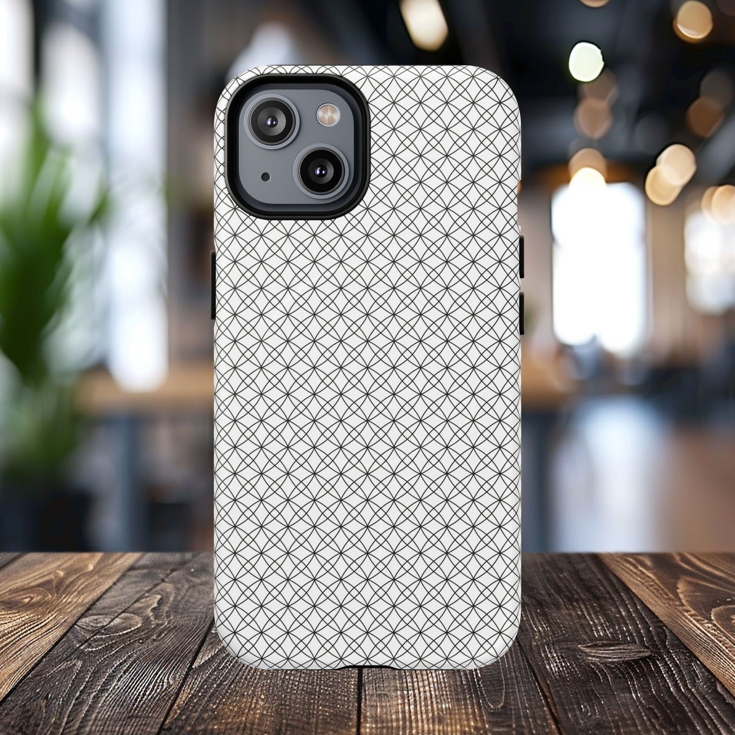 Geometric Phone Case, Stylish Tough Magnetic Cases, Unique Protection, Trendy Gift for Tech Lovers, Modern Mobile Accessory