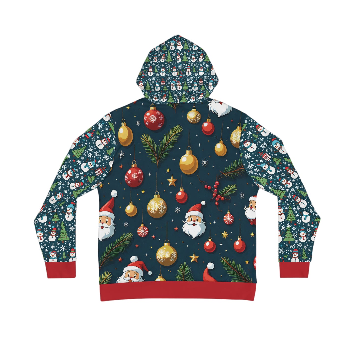 That Ugly Christmas Men's Hoodie with All-Over Print Design - Silky Smooth Polyester Fabric