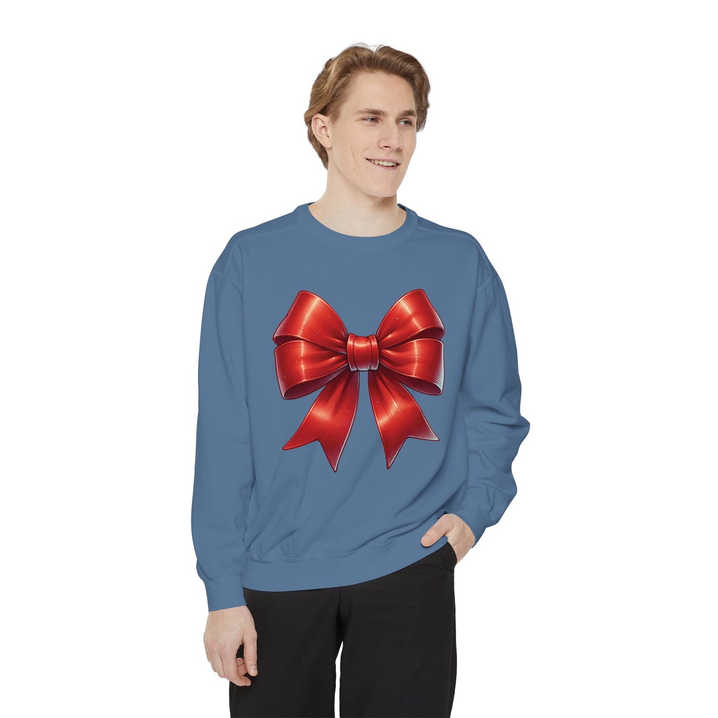 Bow Charm Valentines Unisex Comfort Colors Garment-Dyed Sweatshirt