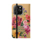 Floral Scripture Flip Case — "Let Your Light Shine" Wallet Phone Cover (Matthew 5:16)