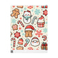 Wrapping Papers - Cream Ginger Bread Holiday Collection - Matte or Glossy Finish - 90gsm Paper