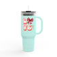 LOVE Coquette  40oz Travel Mug, Coquette Tumbler, Gift for Her.