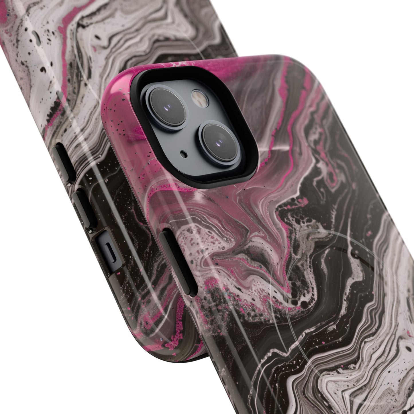 Stylish Magnetic iPhone Cases for Tough Protection, Trendy iPhone Covers, Gift for Teens, Modern Tech Accessories, Marble iPhone Design Cases