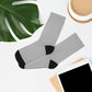 Monochrome Lines Christmas Recycled Poly Socks