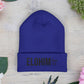 Embroidered 'ELOHIM, GENESIS 1:1' Classic Cuffed Beanie - Cozy Winter Hat, Streetwear Accessory, Personalized Gifts, Religious Apparel, Unisex Beanie