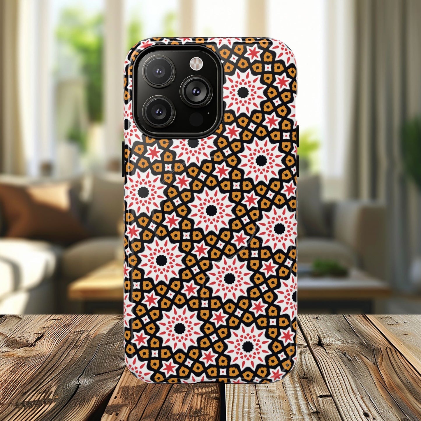 Bohemian Patterned Tough Magnetic Cases, Unique Phone Protection, Stylish Phone Cover, Gift for Trendsetters, Vibrant Designs