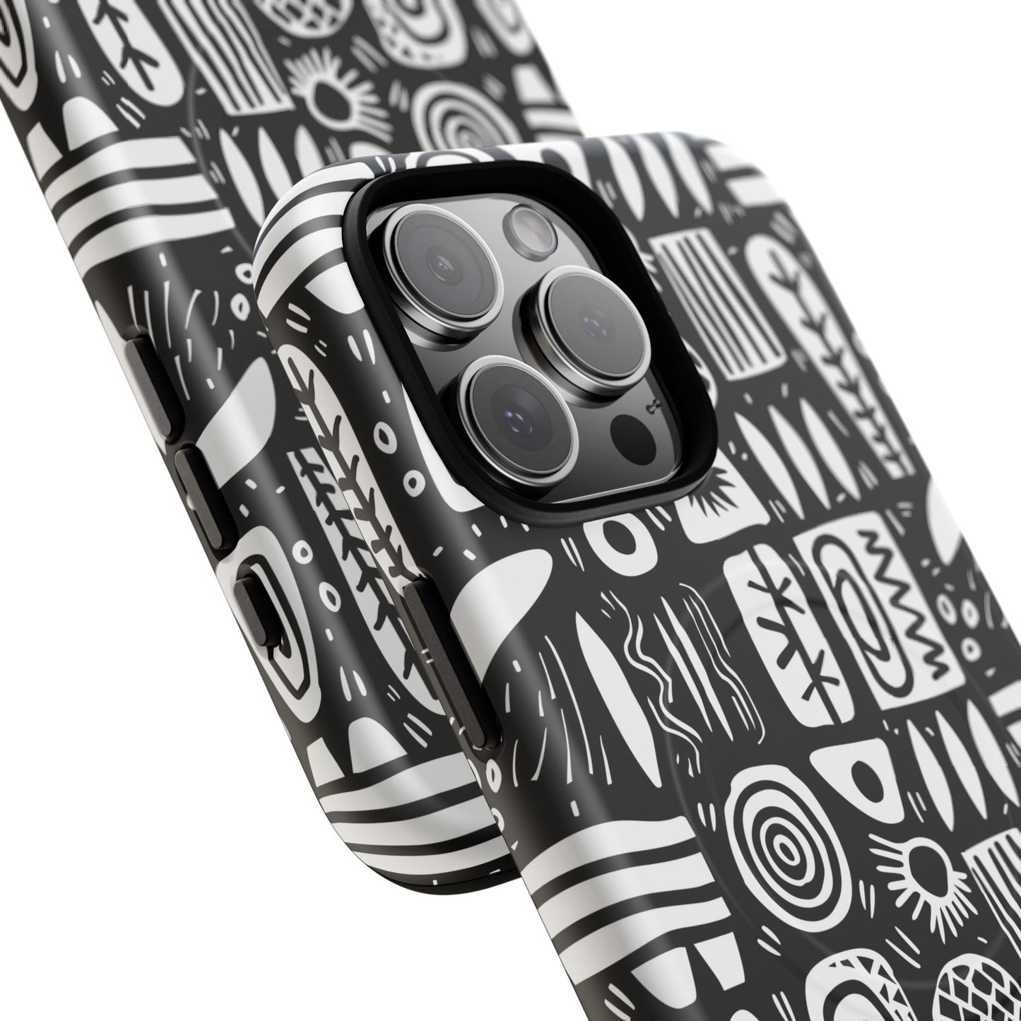 Modern Abstract Geometric Tough Magnetic Phone Case, Durable Phone Accessory, Gift for Him or Her, Artistic Design, Modern Decor