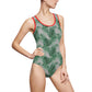 Grey Tropical Bliss Women's Classic One-Piece Swimsuit (AOP)