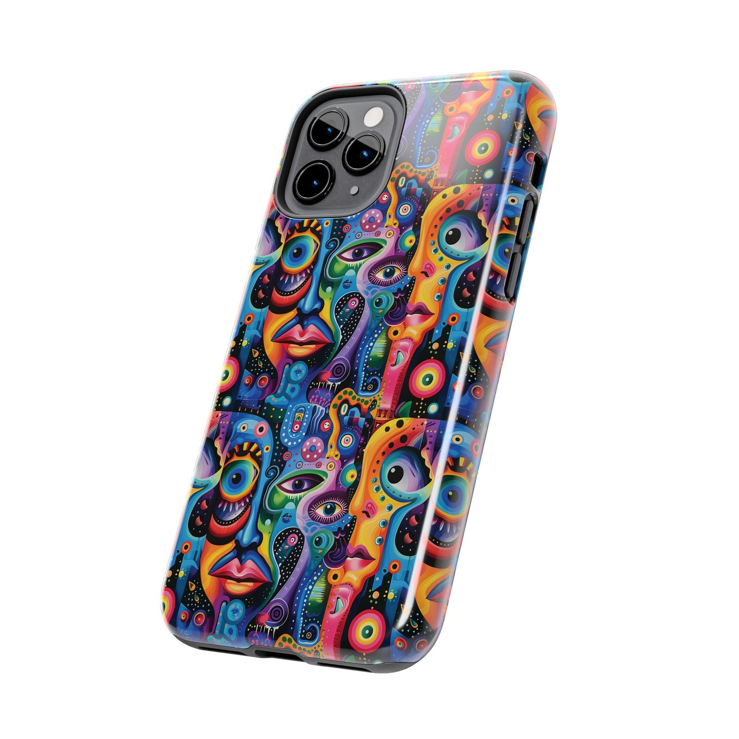 Psychedelic Visions Vibrant Art iPhone and Samsung Phone Case - Stylish Tough Case for Artists & Creatives.