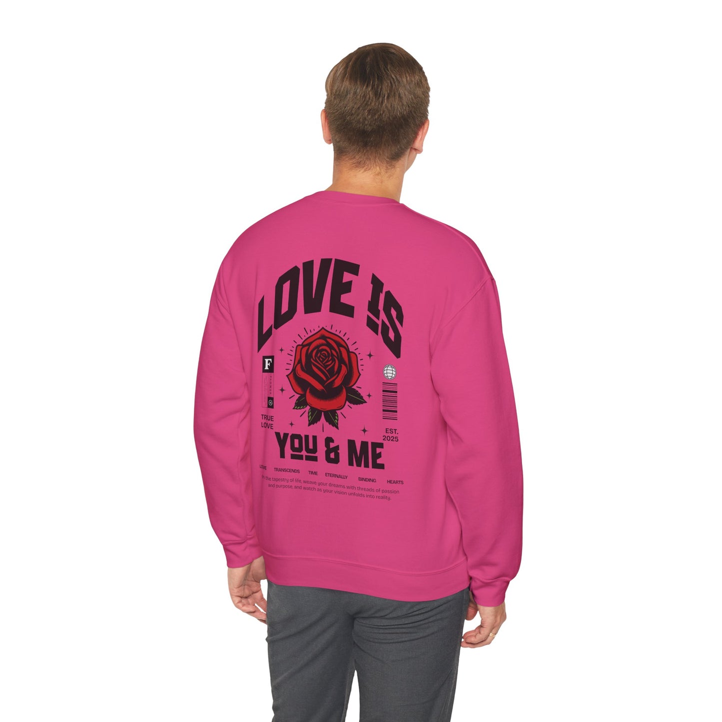 You and Me Valentines Unisex Heavy Blend™ Crewneck Sweatshirt.