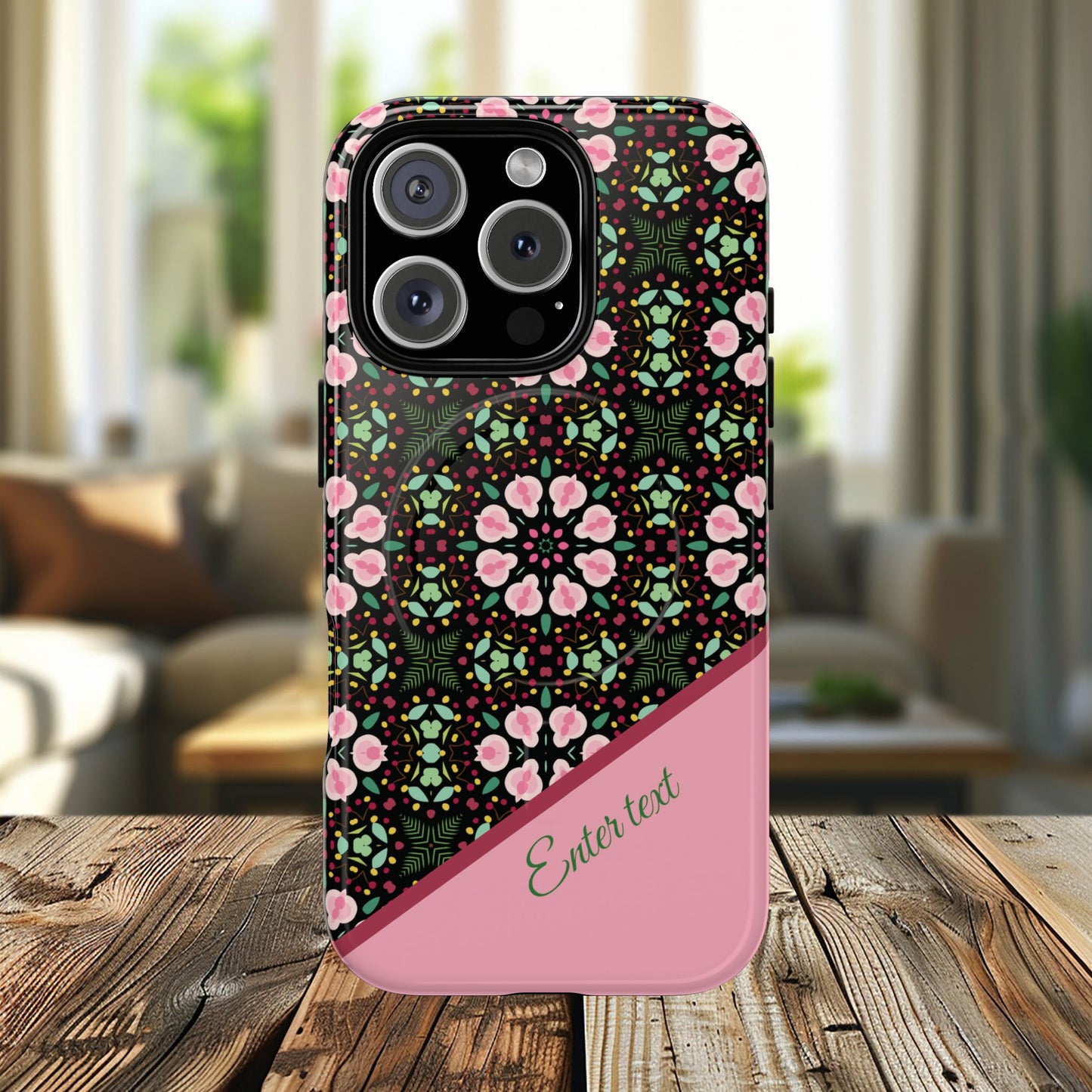 Personalized Twilight Petal Tapestry Floral Tough Magnetic MagSafe® iPhone Case, Durable iPhone Protector, Unique Gift for Her, Stylish Tech Accessories.
