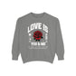 You and Me Valentines Unisex Comfort Colors Garment-Dyed Sweatshirt