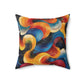 Cosmic Swirl Spun Polyester Square Pillow