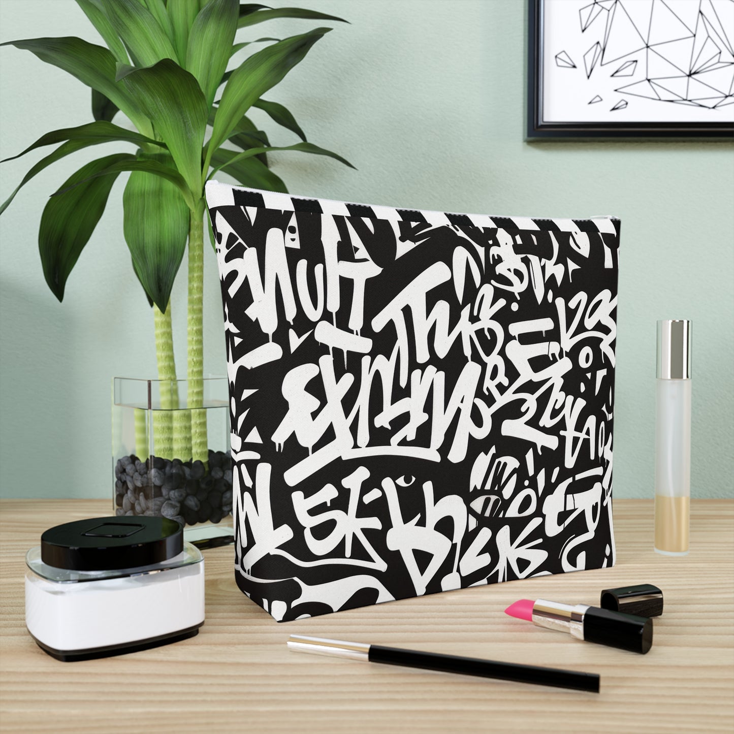 Urban Graffiti Cotton Cosmetic Bag