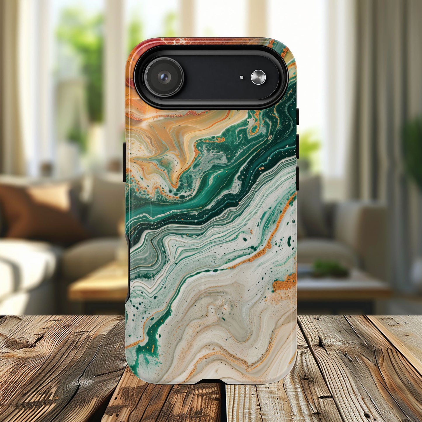 Stylish Tough Acrylic Magnetic iPhone Cases for Everyday Protection, Marble Design, Unique Gifts for Tech Lovers, Holiday Essentials