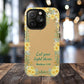 Let your Light Shine Matthew 5:16, Inspirational Gift, Tough iPhone Magnetic Case Scripture, Floral Bible Verse, MagSafe® iPhone® Tough Case, iPhone 14, iPhone 15, iPhone 16, Pro, Pro Max, Plus.