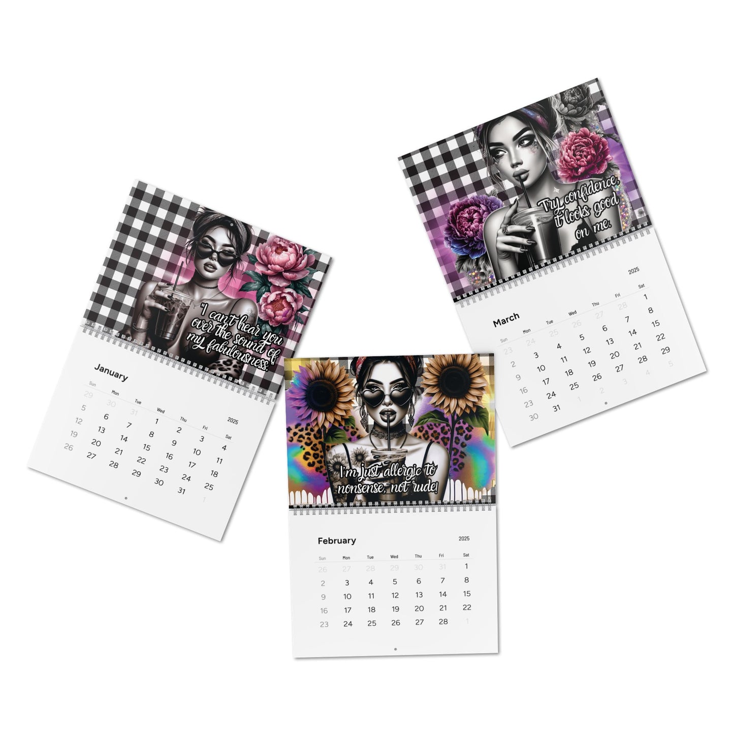 365 Days of Sass: A Year of Bold & Brilliant Attitude Standard Wall Calendar (2025)