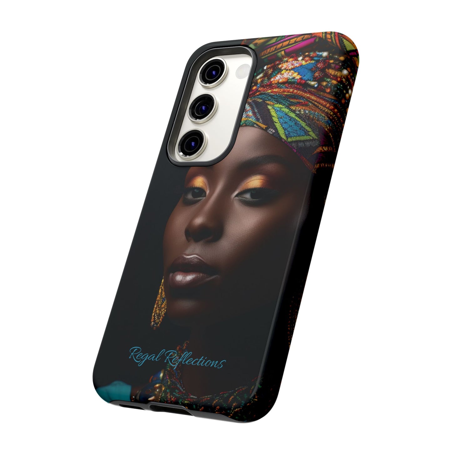 Regal Reflections: African Majesty iPhone, Samsung and Google Tough Phone Cases.