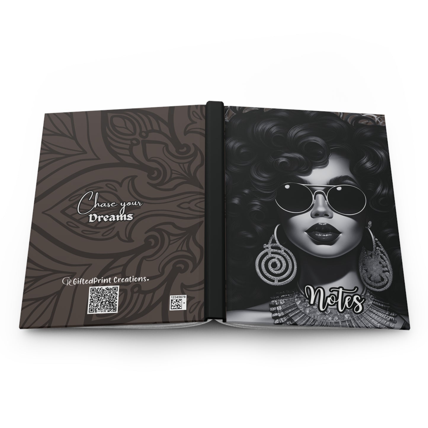 Stylish Hardcover Journal for Dreamers, Note-Taking, Gift for Her, Inspirational Journal, Motivational Notebook