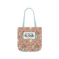 Personalized Brown Doodle Daydream Composition Book Inspired Canvas Tote Bag with Colorful Straps, Cute School Bag, Eco-Friendly Tote, Back to School Shopping Bag, Teacher Gift Idea