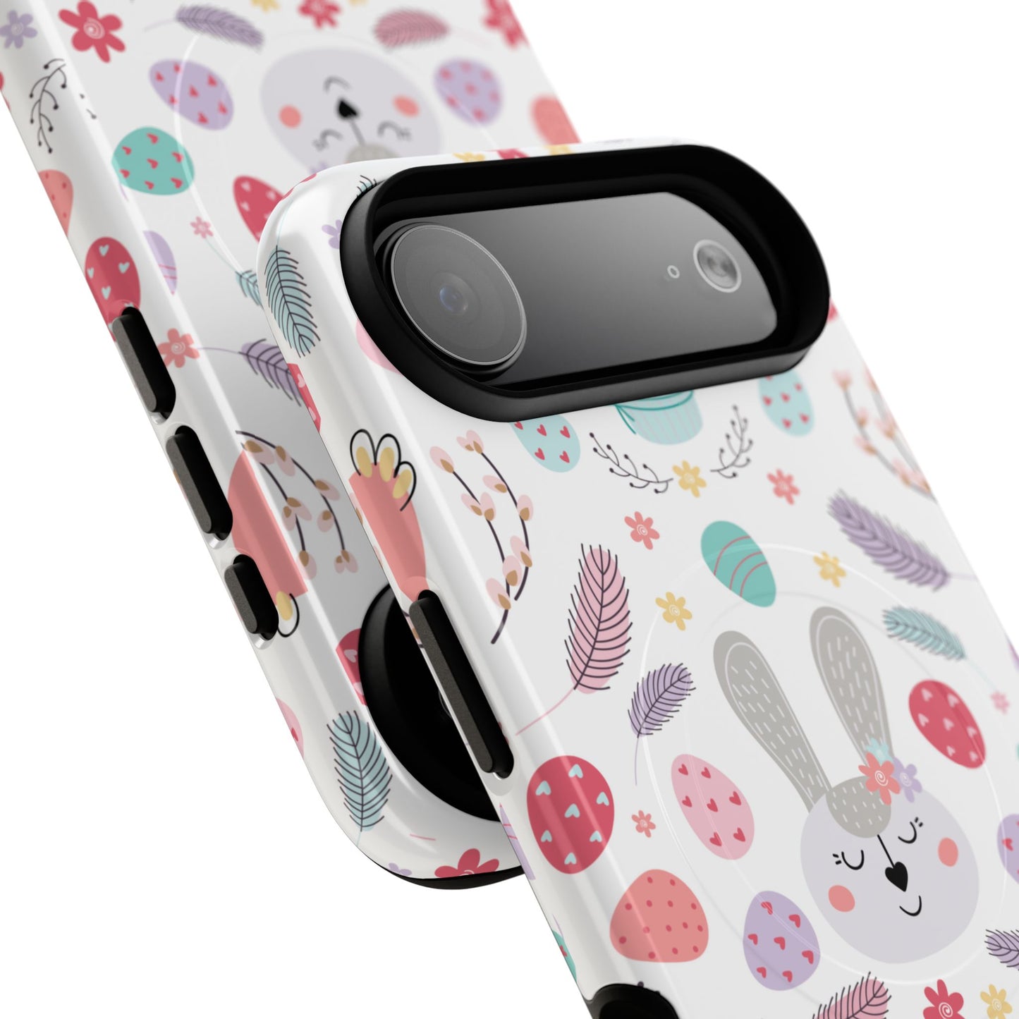 Cute Easter Bunny iPhone Case, Tough Magnetic Phone Cover, Spring Gift, Durable iPhone Accessory, Adorable Easter Decor