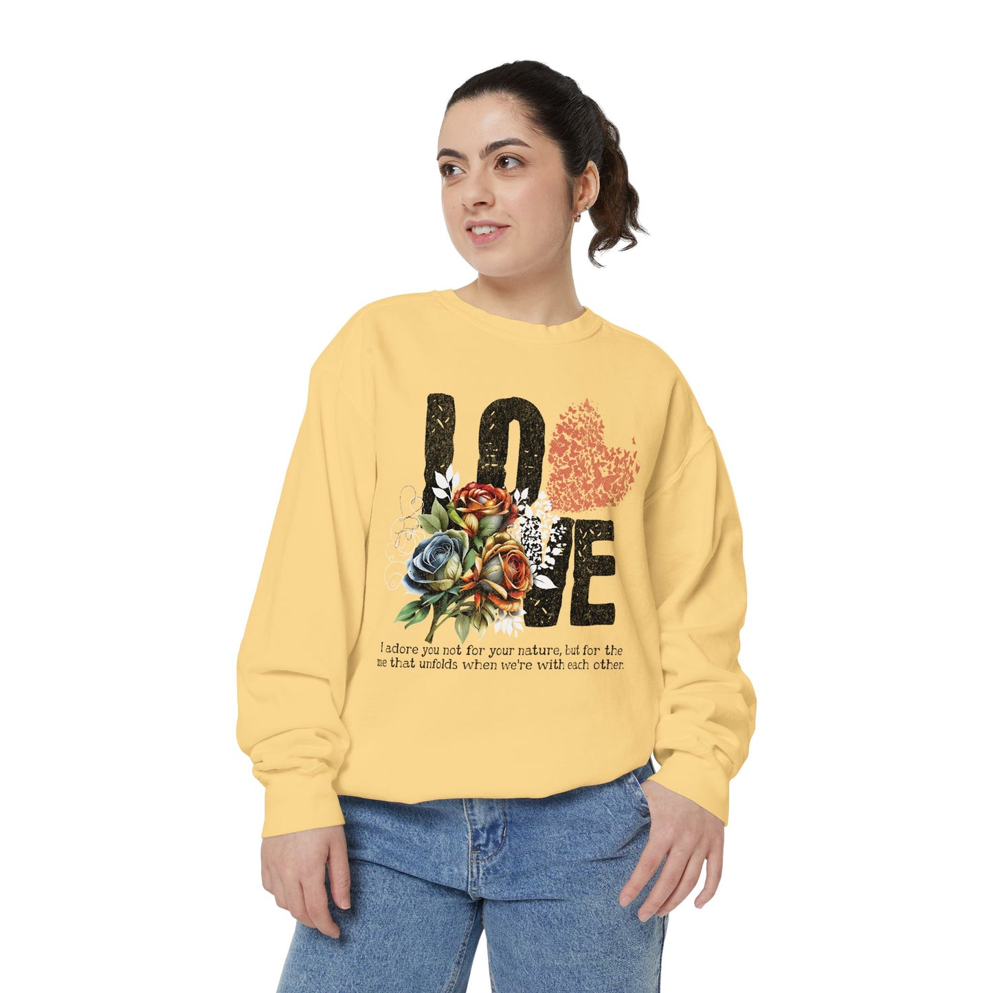LOVE always Valentines Unisex Garment-Dyed Sweatshirt