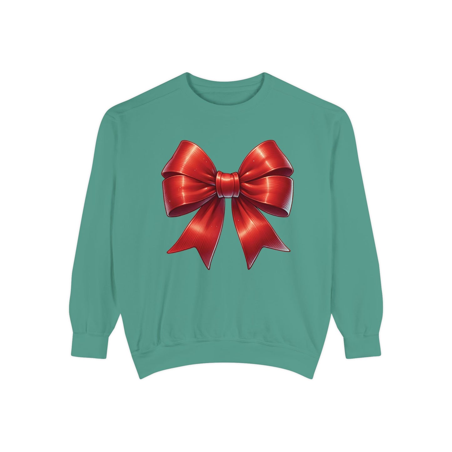 Bow Charm Valentines Unisex Comfort Colors Garment-Dyed Sweatshirt