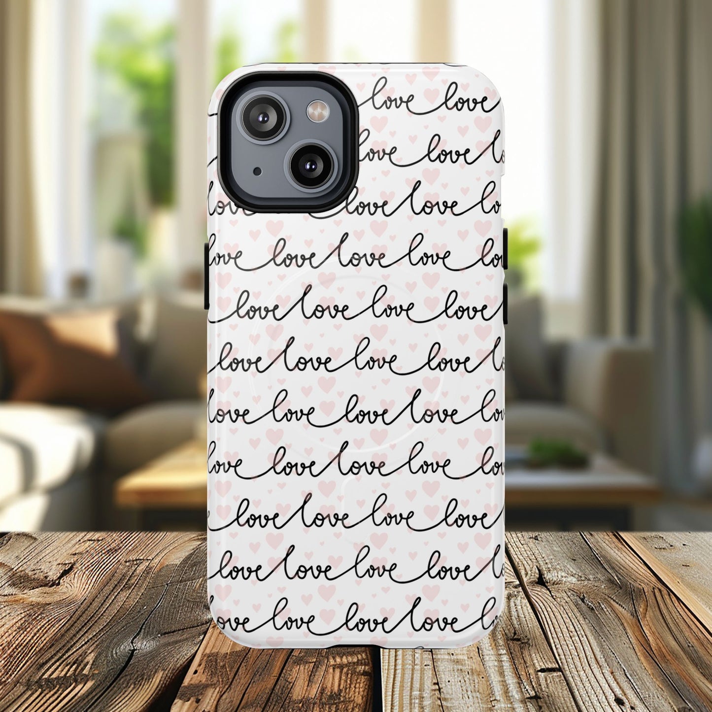 Endless Love Tough iPhone Magnetic Case - Love Design, Gift for Her, Cute iPhone Accessory, Birthday, Anniversary, Valentine's Day