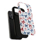 Patriotic Coquette Tough iPhone Magnetic Case, Stylish Gift for Her, Summer Celebrations, Cute Bow Design